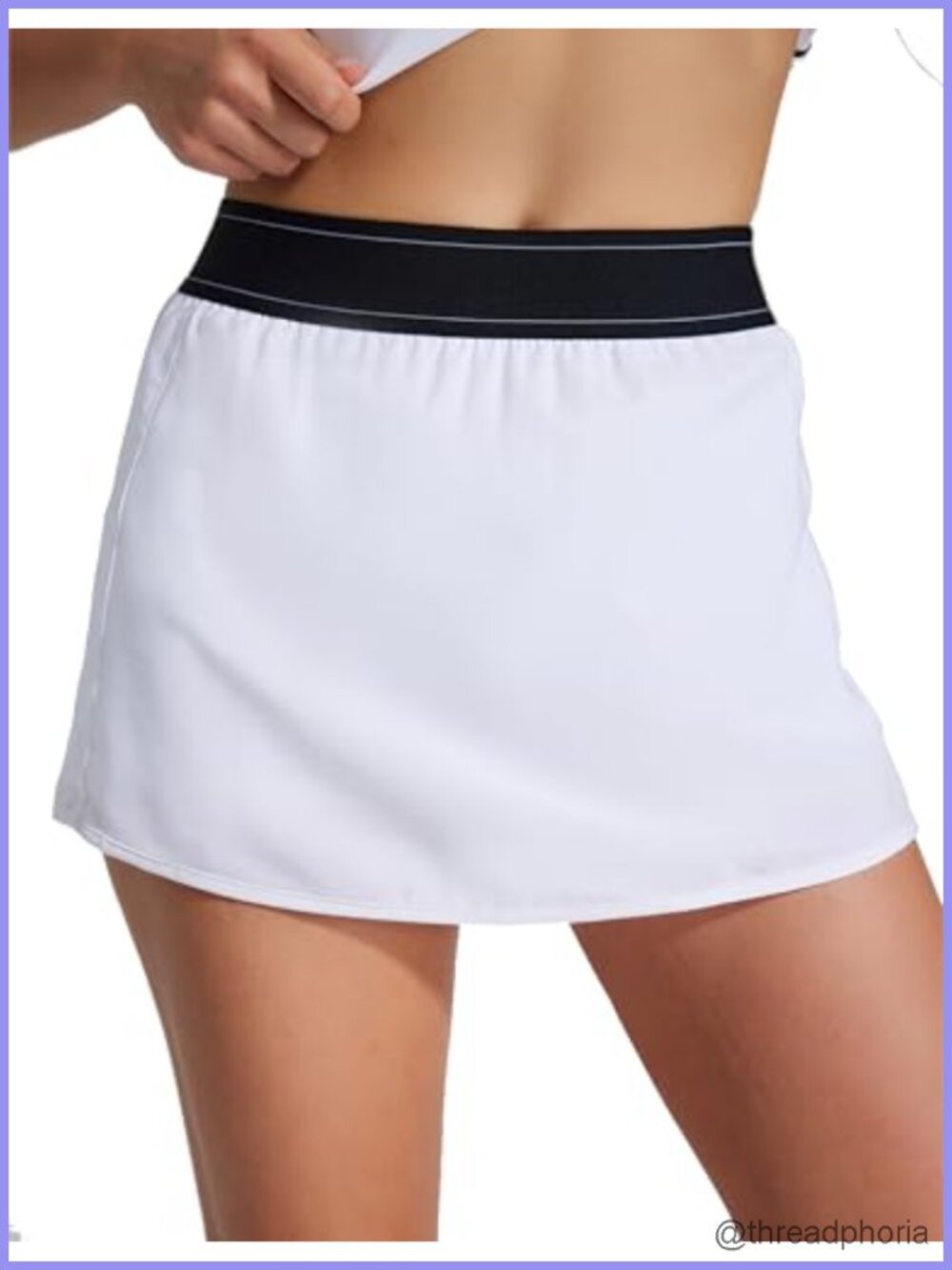 High Waisted Tennis Golf Skort with Pockets Inner Shorts Athletic Skirts Running